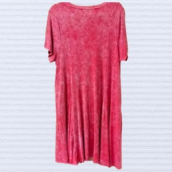 TORRID Plus Size Mini Super soft V-Neck Trapeze Dress. - Picture 10 of 15